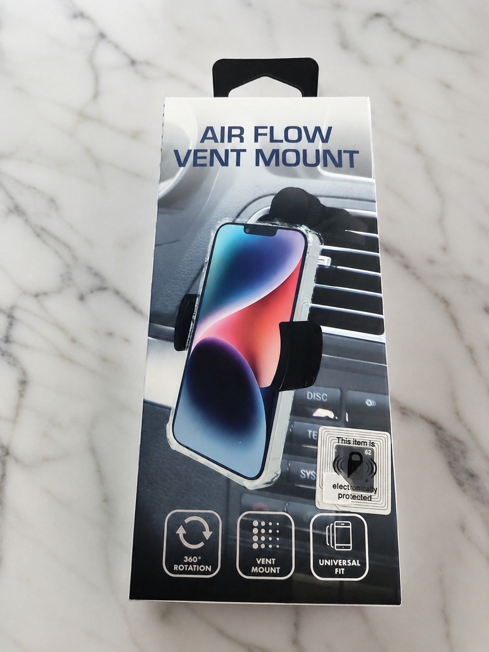 Vibe Air Flow Vent Mount Phone Holder - Black
